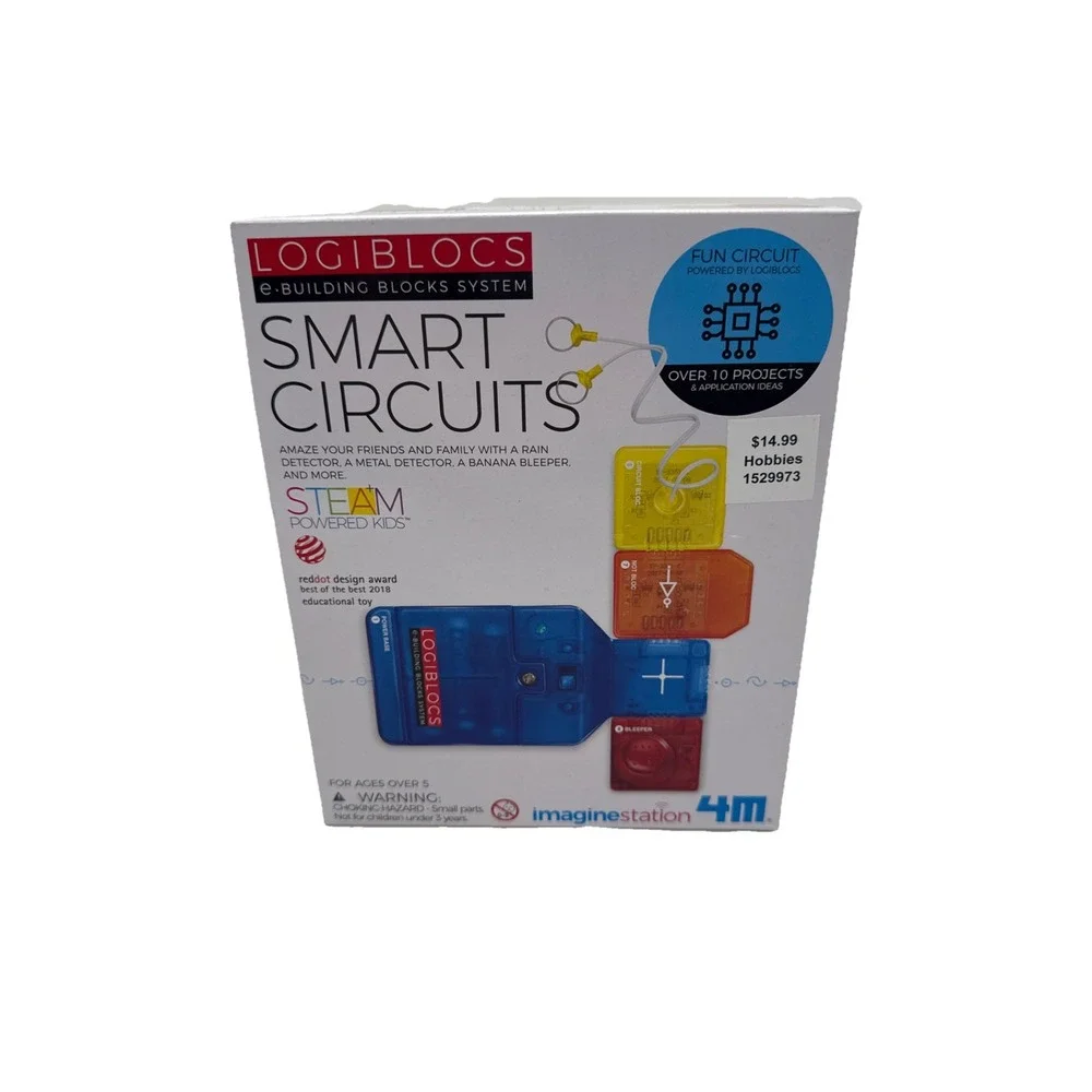 4M Logiblocs E-Building Blocks System Smart Circuits Kids Science Kit